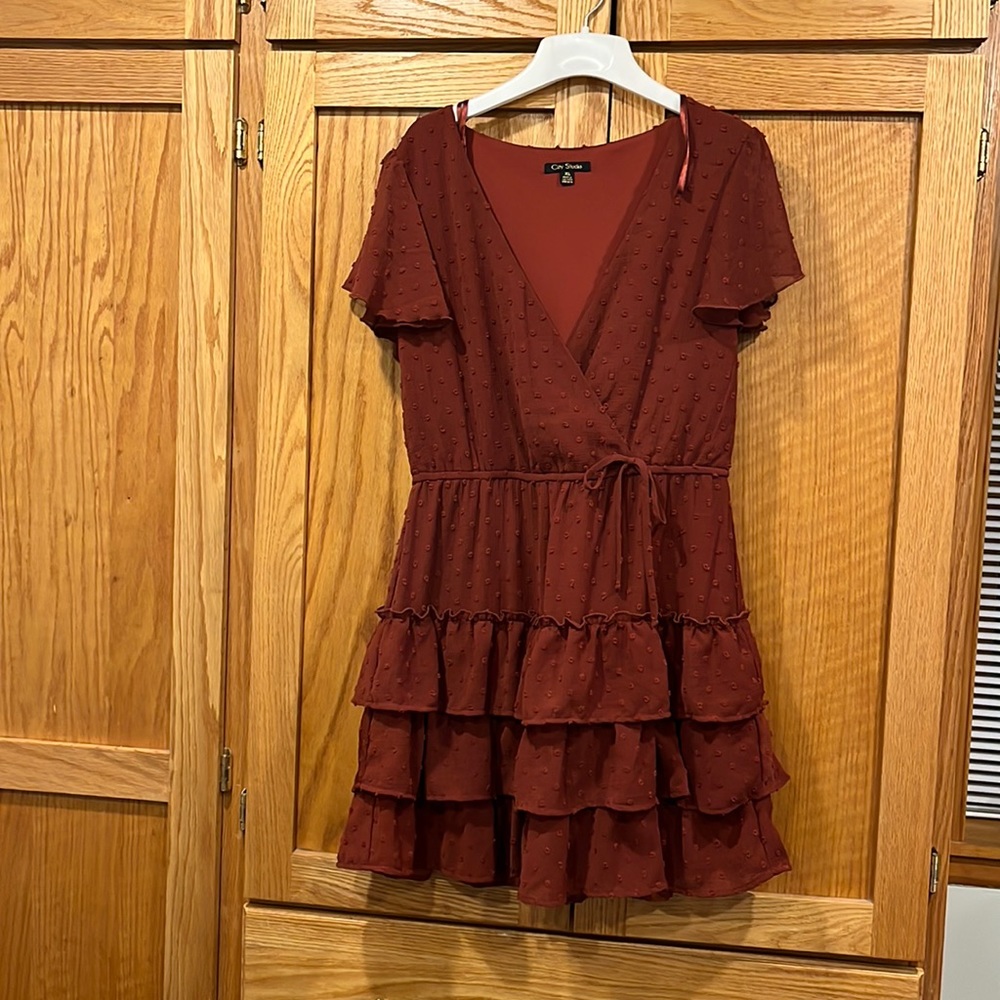 Ruffle Wrap Dress